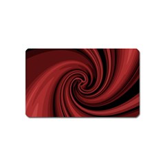 Elegant Red Twist Magnet (name Card) by Valentinaart