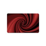 Elegant red twist Magnet (Name Card) Front