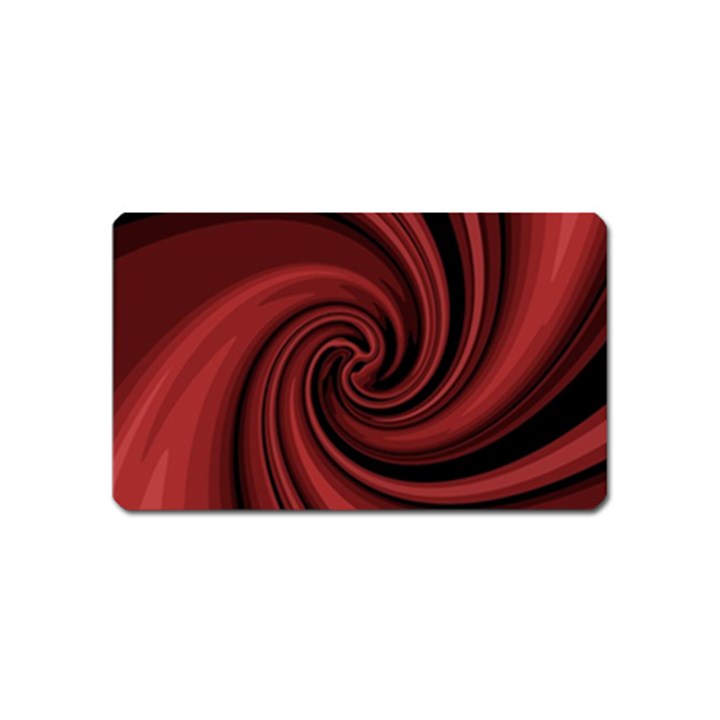 Elegant red twist Magnet (Name Card)