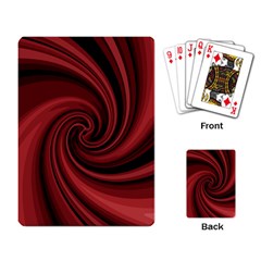 Elegant Red Twist Playing Card by Valentinaart