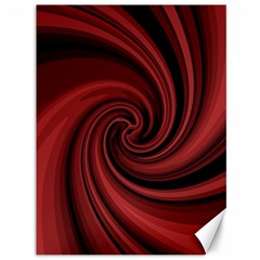 Elegant Red Twist Canvas 36  X 48   by Valentinaart