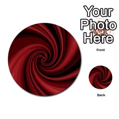 Elegant Red Twist Multi-purpose Cards (round)  by Valentinaart