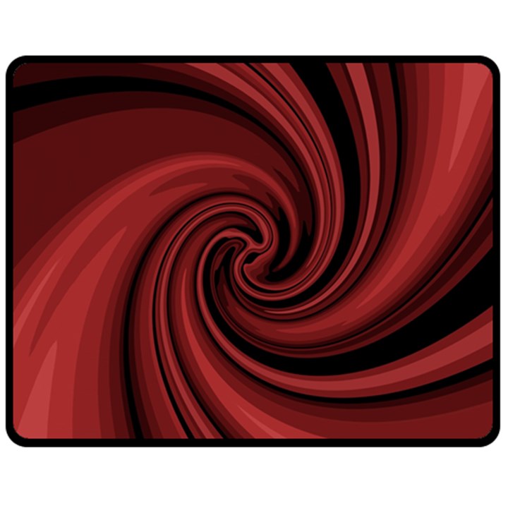 Elegant red twist Fleece Blanket (Medium) 