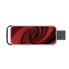 Elegant Red Twist Portable Usb Flash (two Sides) by Valentinaart