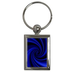 Blue Decorative Twist Key Chains (rectangle)  by Valentinaart