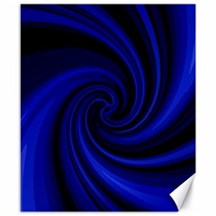 Blue Decorative Twist Canvas 8  X 10  by Valentinaart