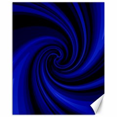 Blue Decorative Twist Canvas 16  X 20   by Valentinaart