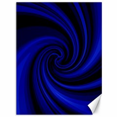 Blue Decorative Twist Canvas 36  X 48   by Valentinaart