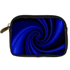 Blue Decorative Twist Digital Camera Cases by Valentinaart