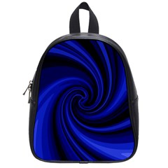 Blue Decorative Twist School Bags (small)  by Valentinaart