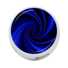 Blue Decorative Twist 4-port Usb Hub (two Sides)  by Valentinaart