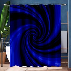 Blue Decorative Twist Shower Curtain 60  X 72  (medium)  by Valentinaart