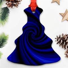 Blue Decorative Twist Ornament (christmas Tree) by Valentinaart