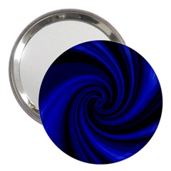 Blue Decorative Twist 3  Handbag Mirrors by Valentinaart