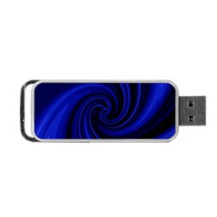 Blue Decorative Twist Portable Usb Flash (one Side)