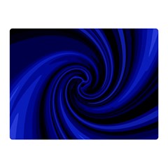 Blue Decorative Twist Double Sided Flano Blanket (mini)  by Valentinaart