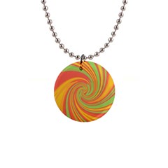 Green And Orange Twist Button Necklaces by Valentinaart