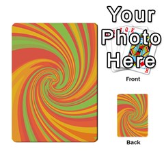 Green And Orange Twist Multi-purpose Cards (rectangle)  by Valentinaart