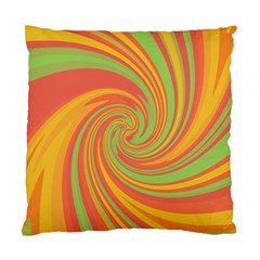 Green And Orange Twist Standard Cushion Case (two Sides) by Valentinaart