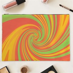 Green And Orange Twist Cosmetic Bag (xxl)  by Valentinaart