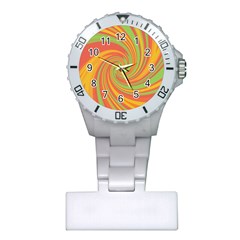 Green And Orange Twist Plastic Nurses Watch