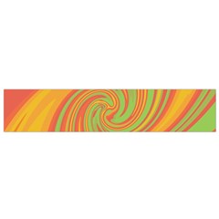 Green And Orange Twist Flano Scarf (small) by Valentinaart