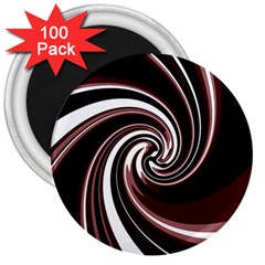 Decorative Twist 3  Magnets (100 Pack) by Valentinaart