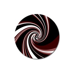 Decorative Twist Magnet 3  (round) by Valentinaart