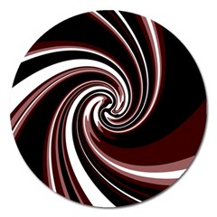 Decorative Twist Magnet 5  (round) by Valentinaart