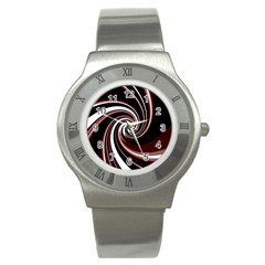 Decorative Twist Stainless Steel Watch by Valentinaart