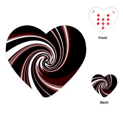 Decorative Twist Playing Cards (heart)  by Valentinaart