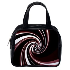 Decorative Twist Classic Handbags (one Side) by Valentinaart