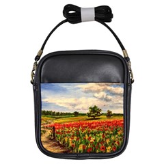  Poppies Girls Sling Bags by ArtByThree