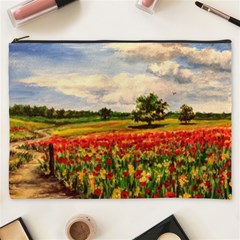  Poppies Cosmetic Bag (xxxl)  by ArtByThree