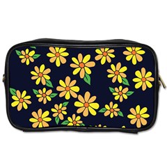 Daisy Flower Pattern For Summer Toiletries Bags 2-side by BubbSnugg