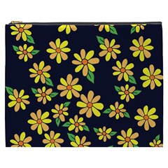 Daisy Flower Pattern For Summer Cosmetic Bag (xxxl)  by BubbSnugg