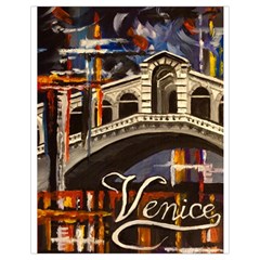 Venice Rialto Bridge Drawstring Bag (small) by ArtByThree