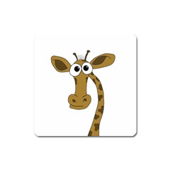 Giraffe  Square Magnet by Valentinaart