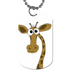 Giraffe  Dog Tag (one Side) by Valentinaart