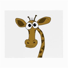 Giraffe  Small Glasses Cloth by Valentinaart