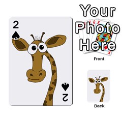 Giraffe  Playing Cards 54 Designs  by Valentinaart