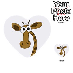 Giraffe  Multi-purpose Cards (heart) 