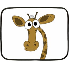 Giraffe  Fleece Blanket (mini) by Valentinaart