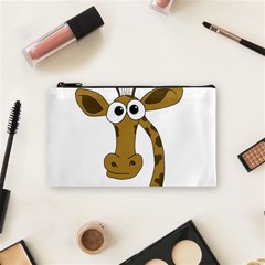 Giraffe  Cosmetic Bag (small)  by Valentinaart