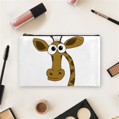 Giraffe  Cosmetic Bag (medium)  by Valentinaart