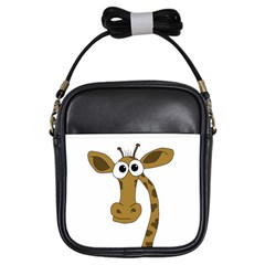 Giraffe  Girls Sling Bags by Valentinaart