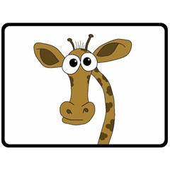 Giraffe  Fleece Blanket (large)  by Valentinaart