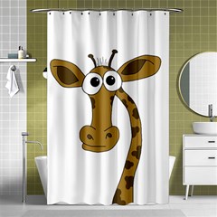 Giraffe  Shower Curtain 48  X 72  (small)  by Valentinaart