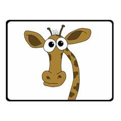 Giraffe  Double Sided Fleece Blanket (small)  by Valentinaart