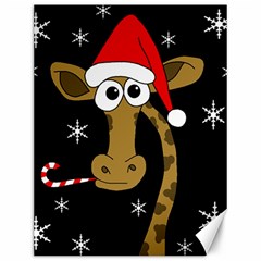 Christmas Giraffe Canvas 12  X 16   by Valentinaart